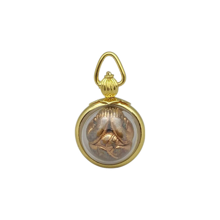 Phra Pidta Gold Pendant by Ajarn Subin – Bild 10