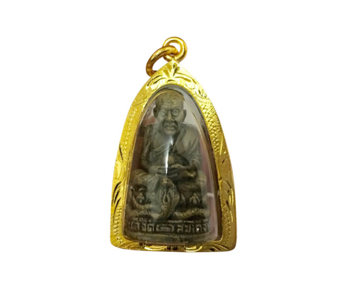 Amuleto thailandese LP Thuad Involucro d'oro