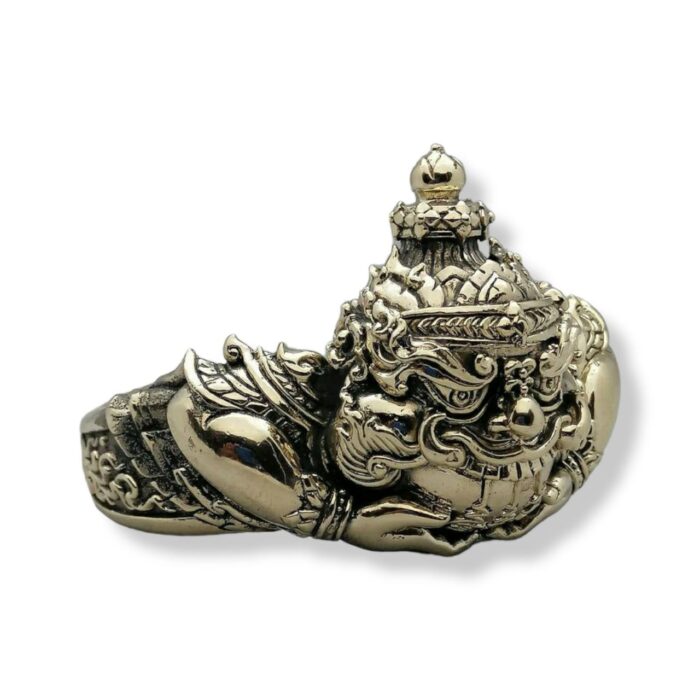Phra Rahu Gold White Bracelet LP Khambu - immagine 4