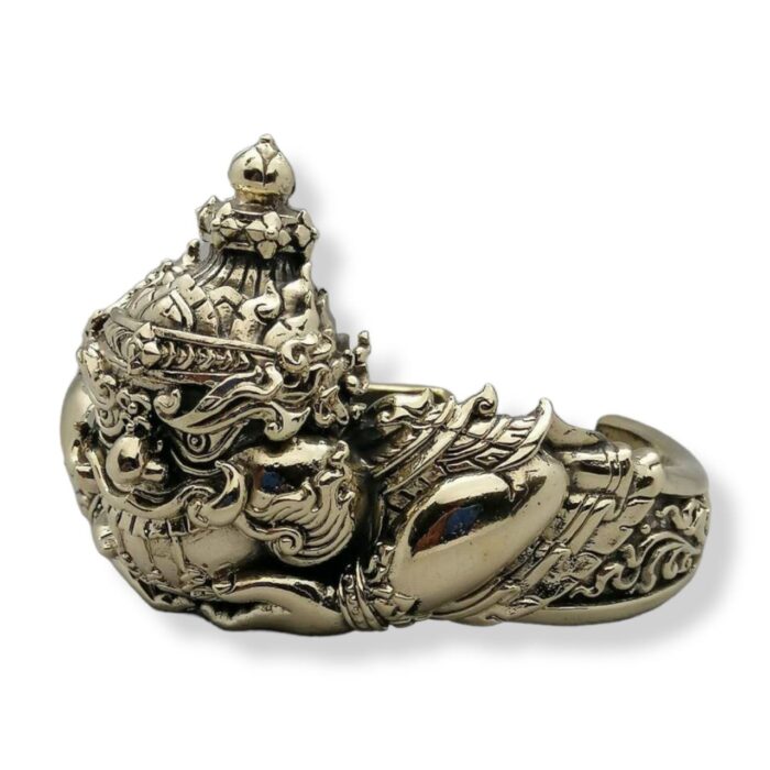 Phra Rahu Gold White Bracelet LP Khambu - immagine 3