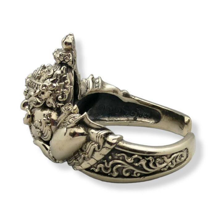 Phra Rahu Gold White Bracelet LP Khambu - immagine 5