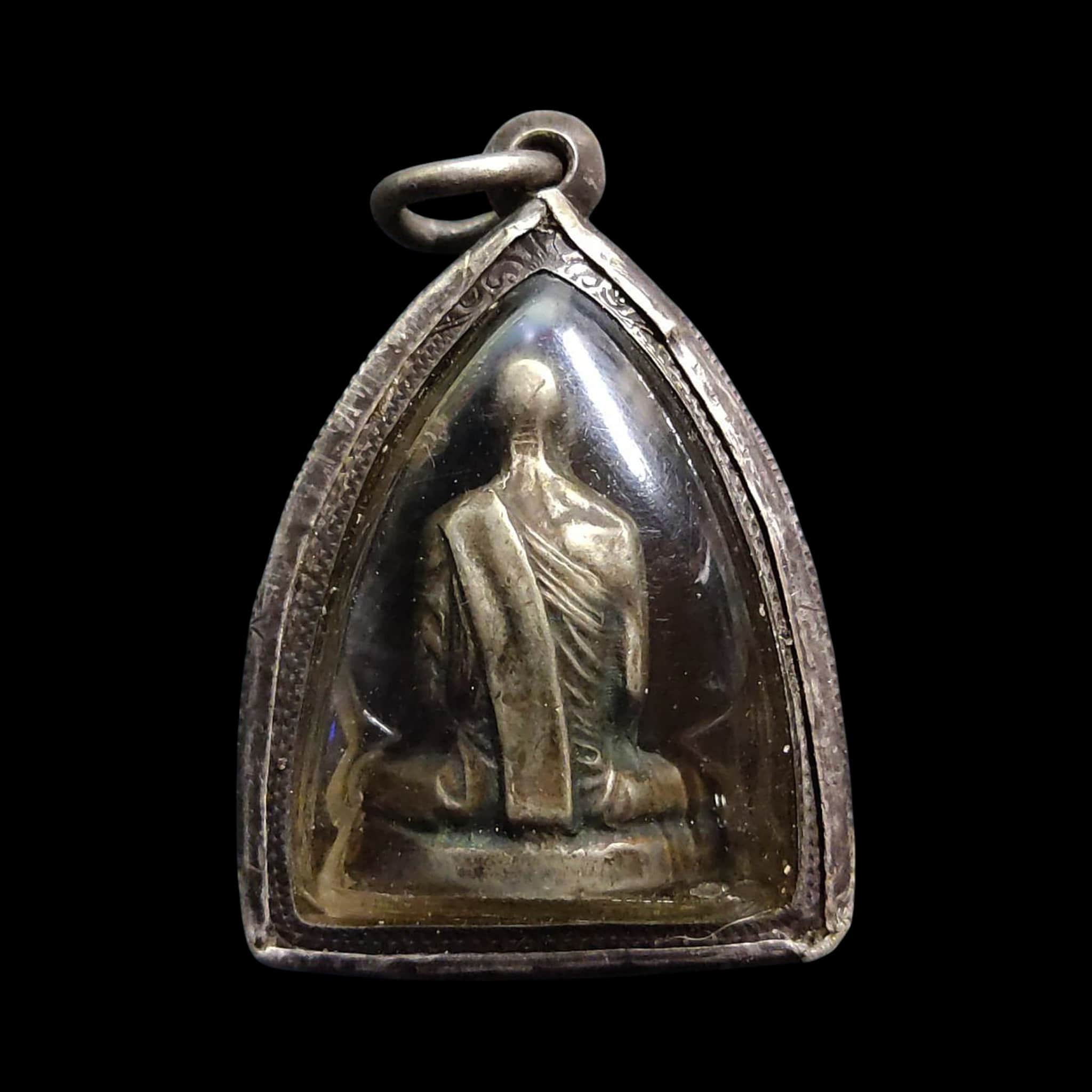 Statue miniature LP Derm 2482 Wat Nong Pho Statue miniature LP Derm 2482 Wat Nong Pho - Image 2