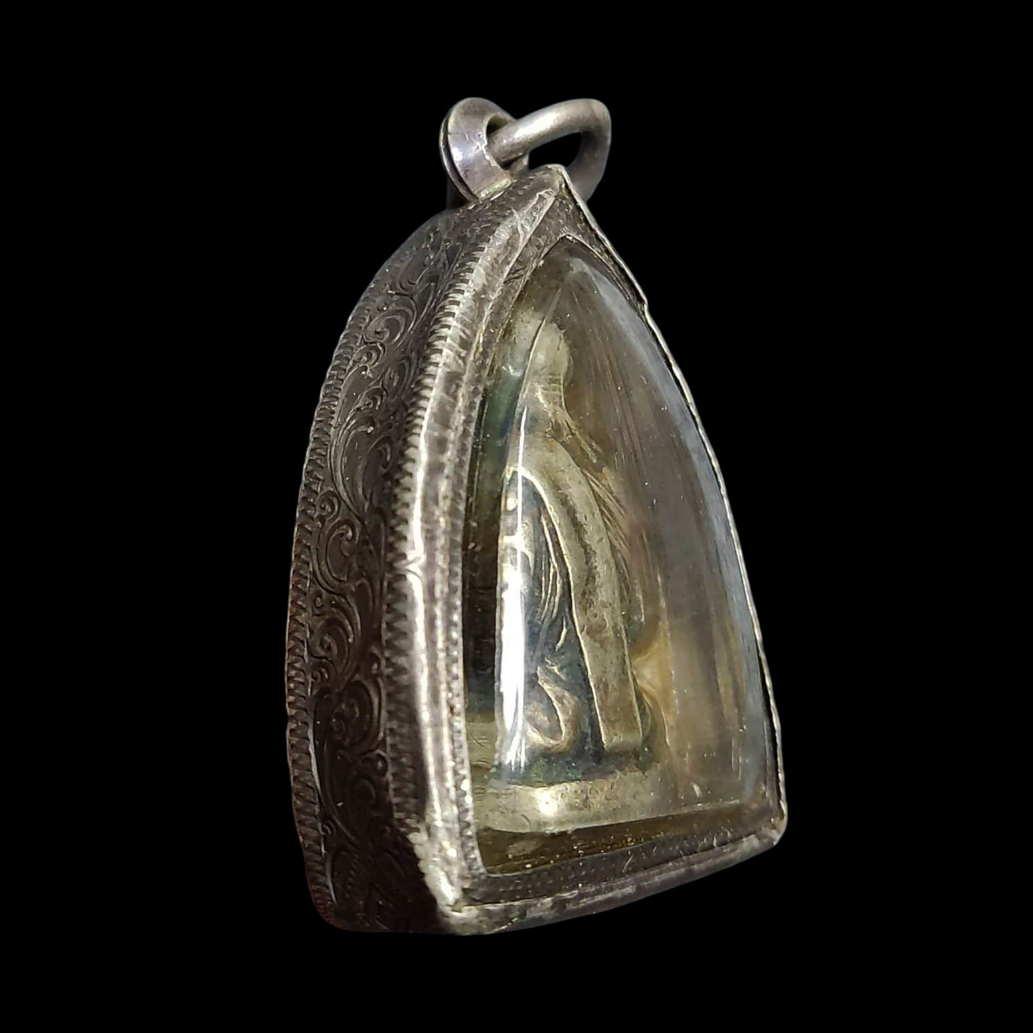 Statue miniature LP Derm 2482 Wat Nong Pho Statue miniature LP Derm 2482 Wat Nong Pho - Image 4