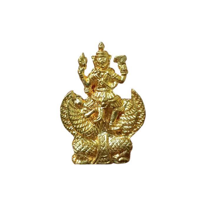 Narai Riding Garuda Amulet by Kruba Kampeng - immagine 2