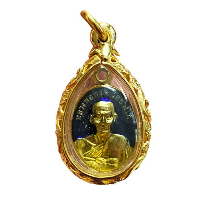 LP Thuad Thai Amulet Gold Pendant 2558 – Image 4