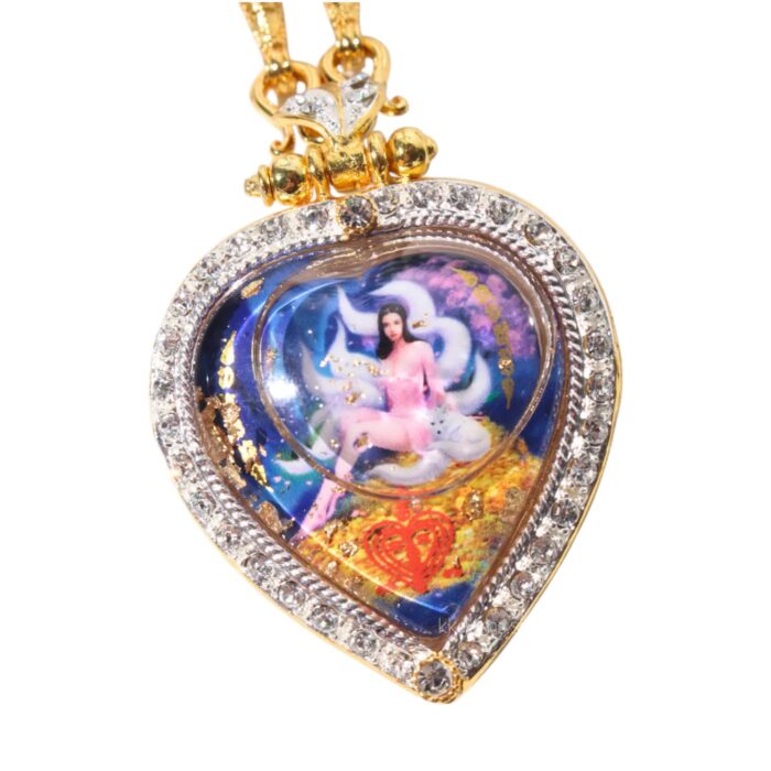 Nine Tailed Fox Heart Shaped Locket by Kruba Baeng - Imagen 2