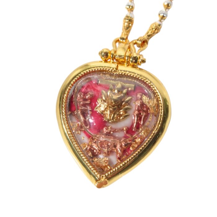 Nine Tailed Fox Heart Shaped Locket by Kruba Baeng - Imagen 3