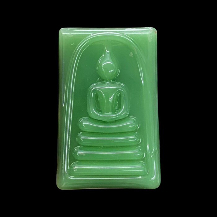 Phra Somdej Jade Stone LP Hong 2555  - immagine 2