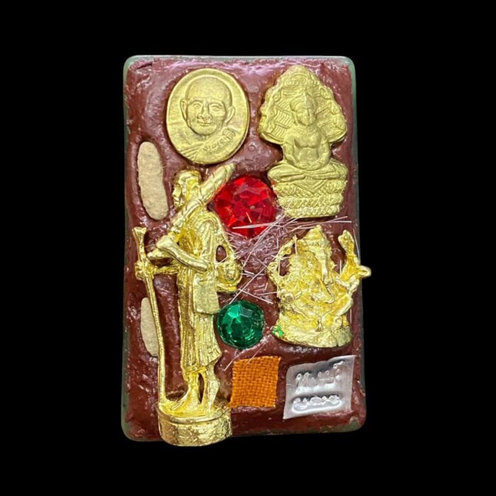 Phra Somdej Jade Stone LP Hong 2555  - immagine 3