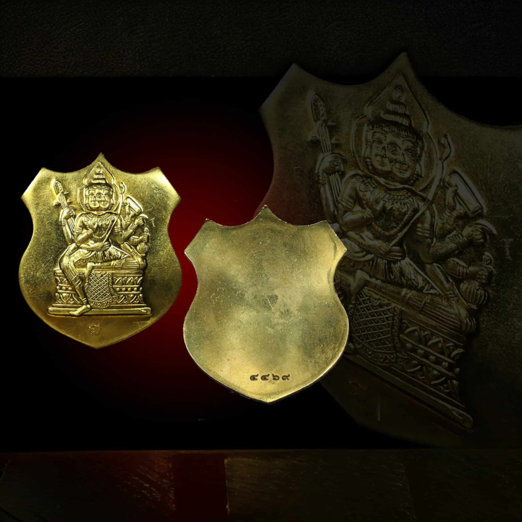 phra phom LP Chmanan 2561 Brahma Phra Phrom Coin by LP Chamnan 2561 Brahma Phra Phrom Coin by LP Chamnan 2561 - Image 3