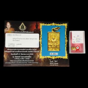 Certificat d'authenticité et politique de garantie de l'amulette LP Ruesi Lingdam rian