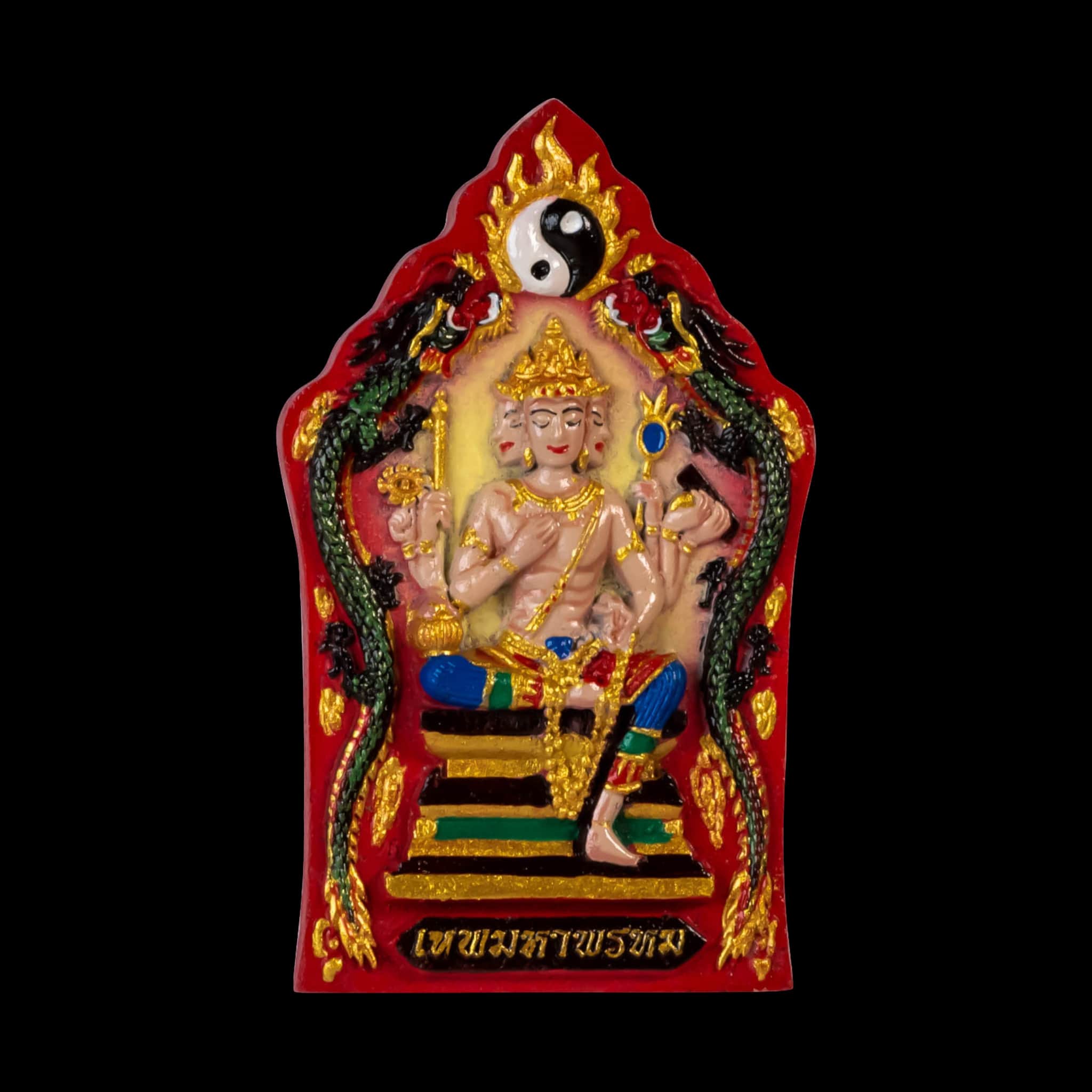 phra phom Ajarn Subin Phra Phrom Brahma Amulet Ajarn Subin 2558 Phra Phrom Brahma Amulet Ajarn Subin 2558 - Image 2
