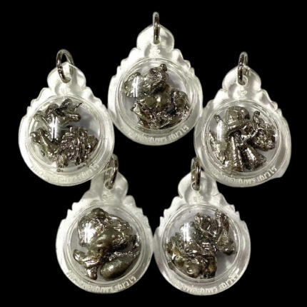 Silver Leklai Amulet by LP Yai